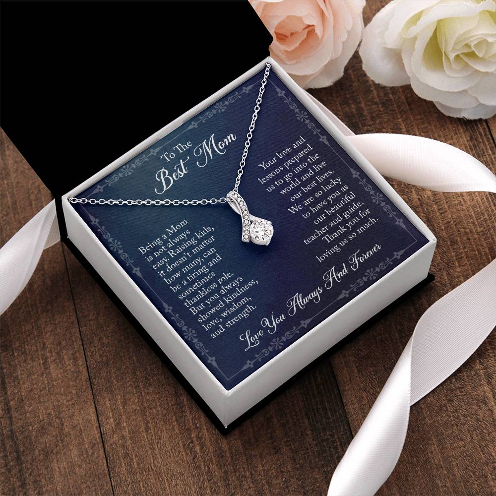 To Mom From Her Kids - Alluring Beauty Necklace Alluring Beauty Necklace