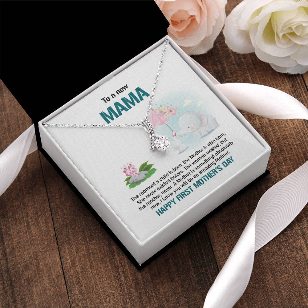 To A New Mama - I Know You Will Be An Amazing Mother - Mother's Day Gift - Alluring Necklace Alluring Beauty Necklace