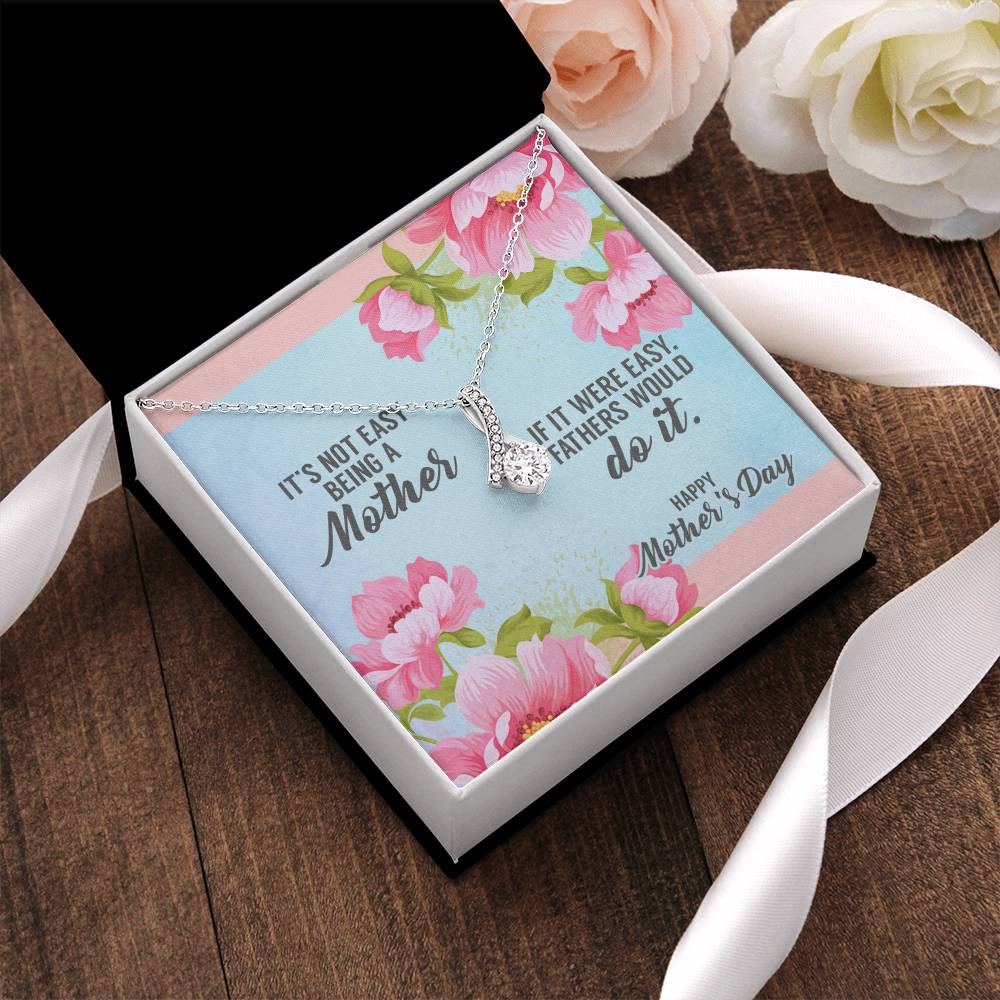 Beautiful Sparkly Happy Mother&#39;s Day Pendant Alluring Beauty Necklace