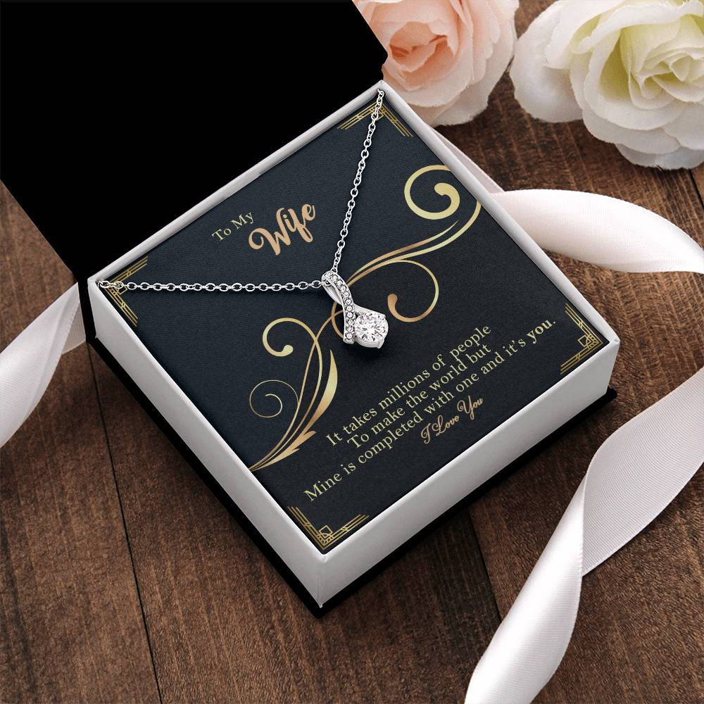To My Wife - It&#39;s You - Necklace Alluring Beauty Necklace
