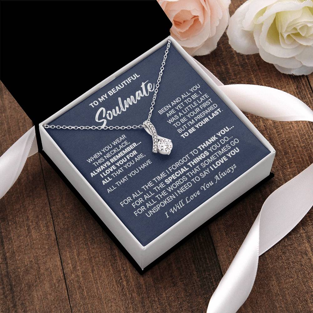 Gift For Your Soulmate - Unspoken Words - Alluring Alluring Beauty Necklace