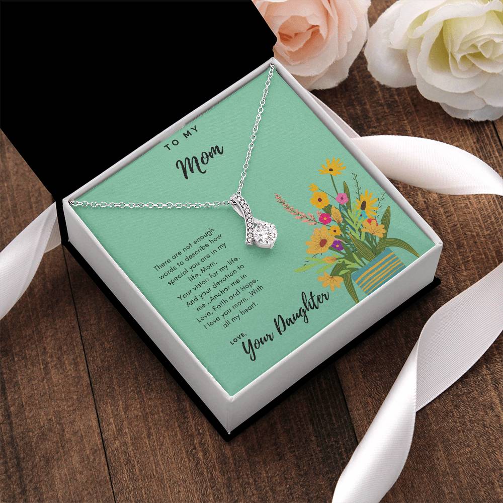 To Mom Thank You Necklace Alluring Beauty Necklace