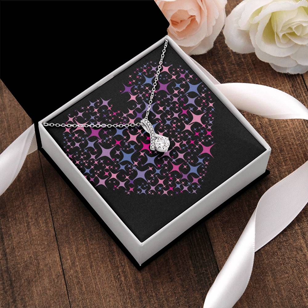 Pink Heart Alluring Beauty Necklace