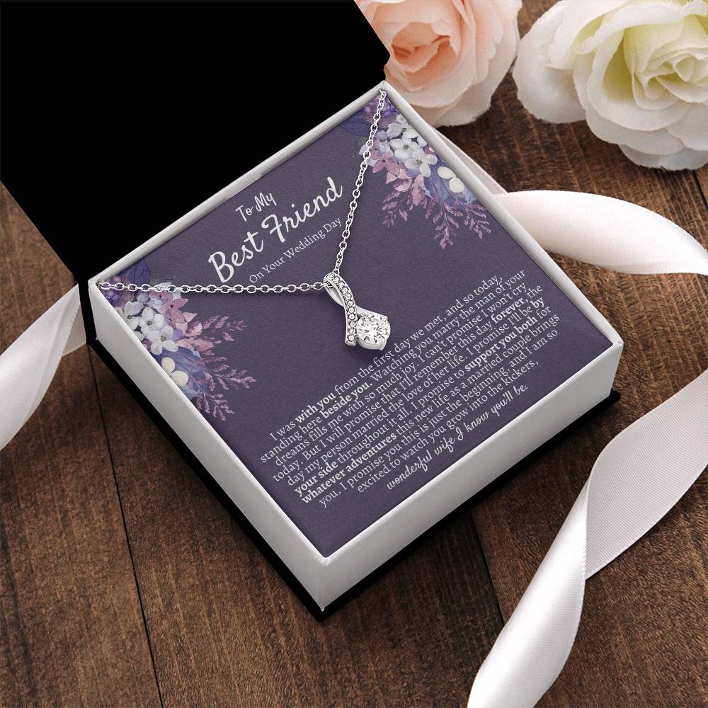 Best Friend Wedding Gift Necklace Gift For Bride Bride Gift From Maid Of Honor Best Friend Gift On Her Wedding Day Bestie Wedding Alluring Beauty Necklace