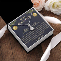 Christmas Gift To Daughter - You Are The Moon That Orbits My Earth You Are My World That Catches My Sun Alluring Beauty Necklace