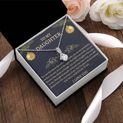 Christmas Gift To Daughter - You Are The Moon That Orbits My Earth You Are My World That Catches My Sun Alluring Beauty Necklace