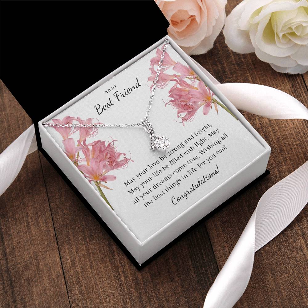 To My Best Friend Wedding Gift Alluring Beauty Necklace