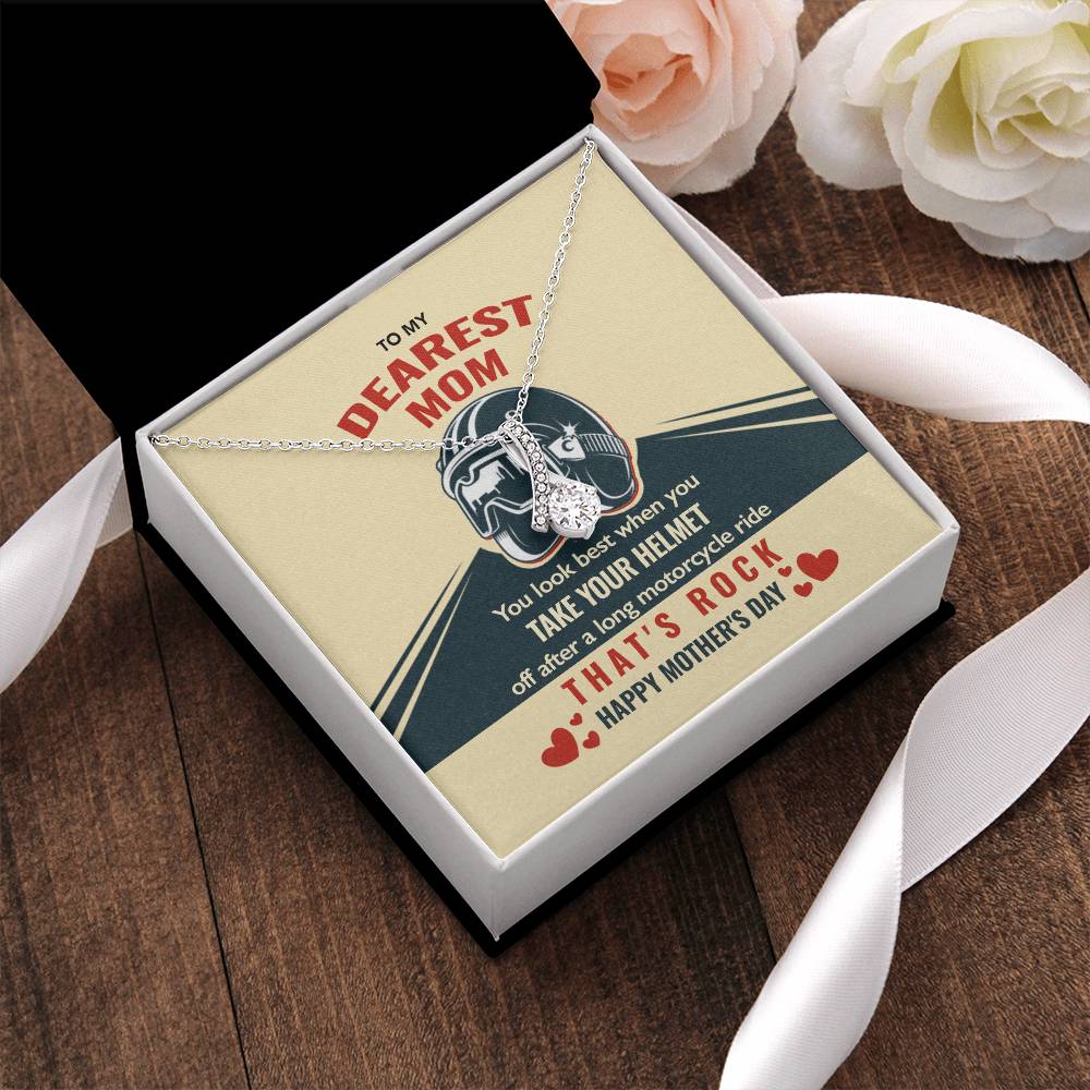 Biker&#39;s Mom Gift - That&#39;s Rock - The Alluring Beauty Necklace Alluring Beauty Necklace