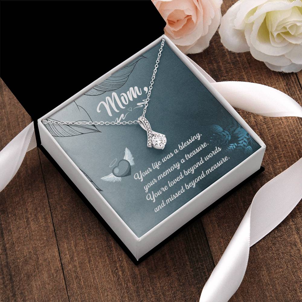 Mom Your Life Was A Blessing - Alluring Beauty Necklace 1 Alluring Beauty Necklace