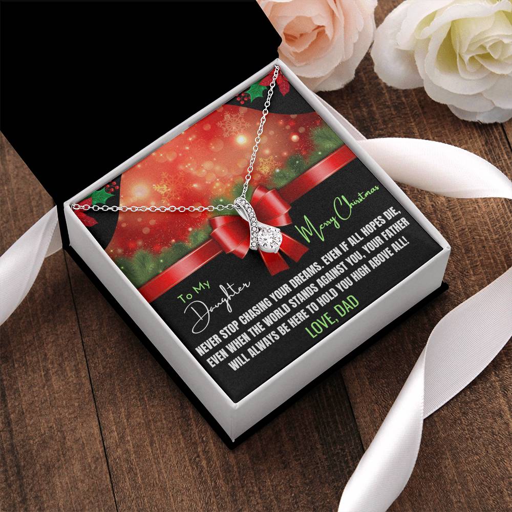 State Of The Art Christmas Necklace For From Dad To Daughter Alluring Beauty Necklace