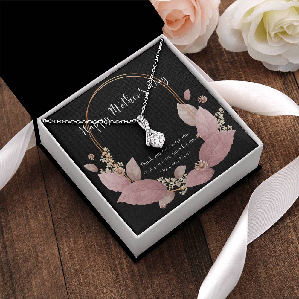To My Badass Mom Necklace  Badass Mom Gift  Mother’S Day Gift  Birthday Gift  Gift From Daughter  Gift From Son Alluring Beauty Necklace