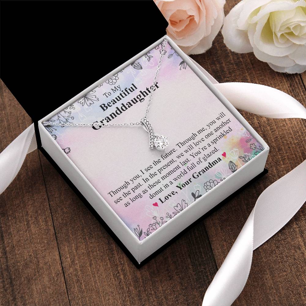 To My Beautiful Granddaughter 1 Alluring Beauty Necklace