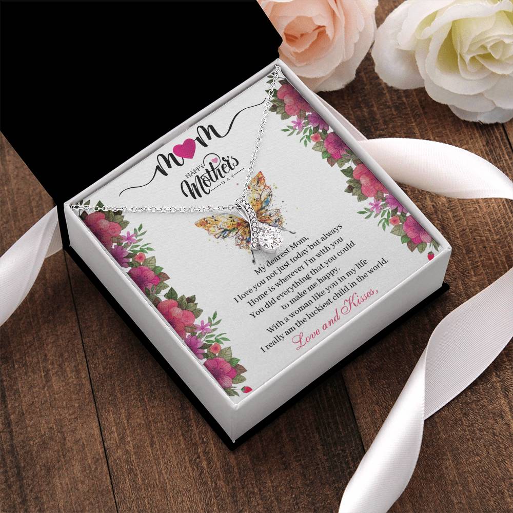 Alluring Beauty Necklace - To My Dearest Mom Mother&#39;s Day Gifts Alluring Beauty Necklace