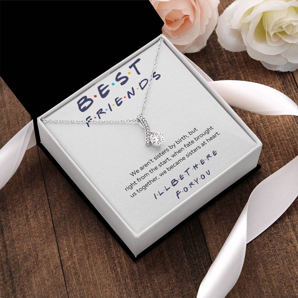 Best Friends I'll Be There For You Petit Ribbon Necklace Alluring Beauty Necklace