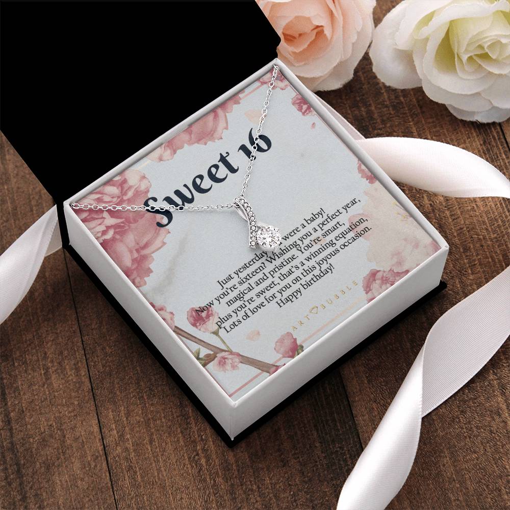 Sweet 16 Gift 16Th Birthday Gift Girl Necklace Sweet 16 Necklace Gift For 16 Year Old Girl - 16Th Birthday Gift For Her 16Th Birthday Alluring Beauty Necklace