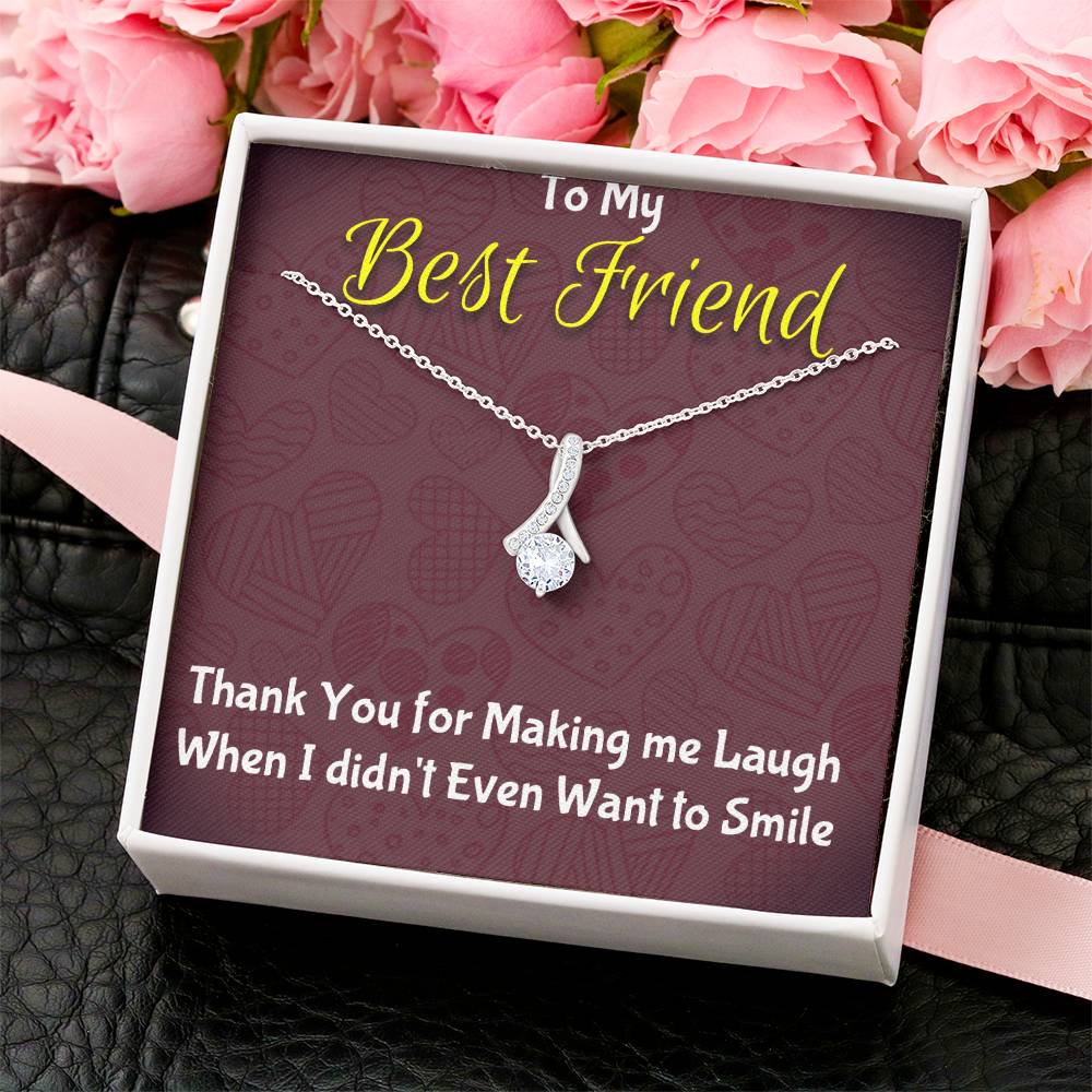 To My Best Friend Thank You Alluring Beauty Necklace