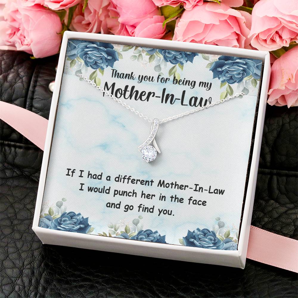 Thank You For Being My Mother-In-Law - Ribbon Necklace Alluring Beauty Necklace