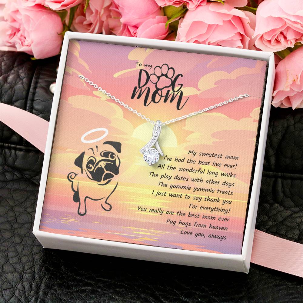 Pug Hugs From Heaven Alluring Beauty Necklace
