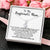 To My Boyfriend's Mom - The Special Woman Who Raised Him - Necklace W Alluring Beauty Necklace