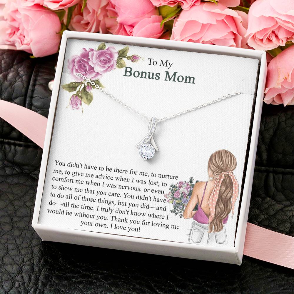 Step Mom Gift Bonus Mom Necklace Present For Stepmom For Mother's Day Christmas Birthday Double Circles Mother - Necklace Alluring Beauty Necklace
