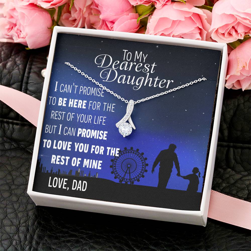 To My Daughter - Love You From Dad - Necklace Alluring Beauty Necklace
