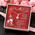Ribbon Shaped Necklace And Mother's Day Message Card With Butterflies To Mother-In-Law Alluring Beauty Necklace