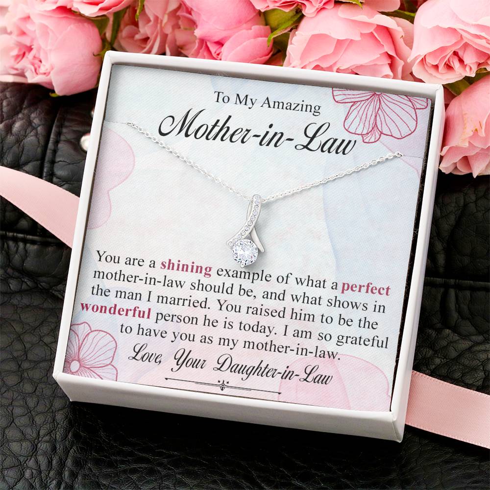 To My Amazing Mother-In-Law Alluring Beauty Necklace