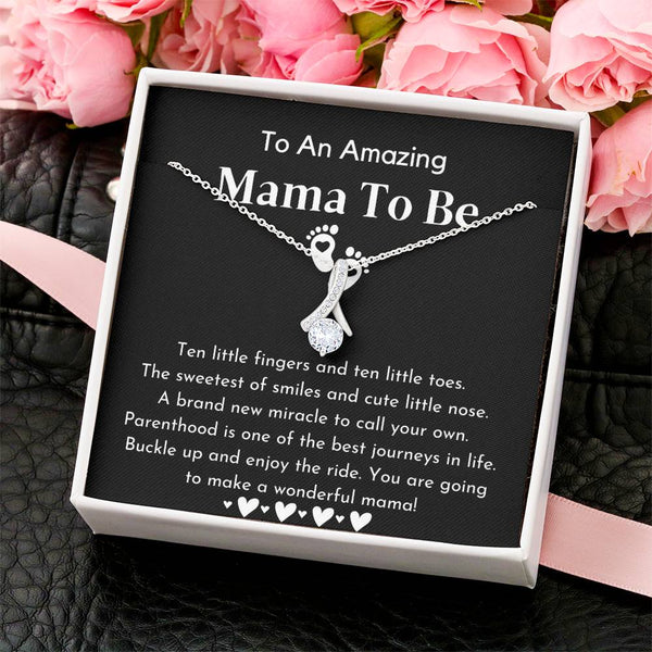 To An Amazing Mama To Be Pregnancy Gift For Friend Gift For First Time Mom Pregnancy Gift For Best Friend Alluring Beauty Necklace