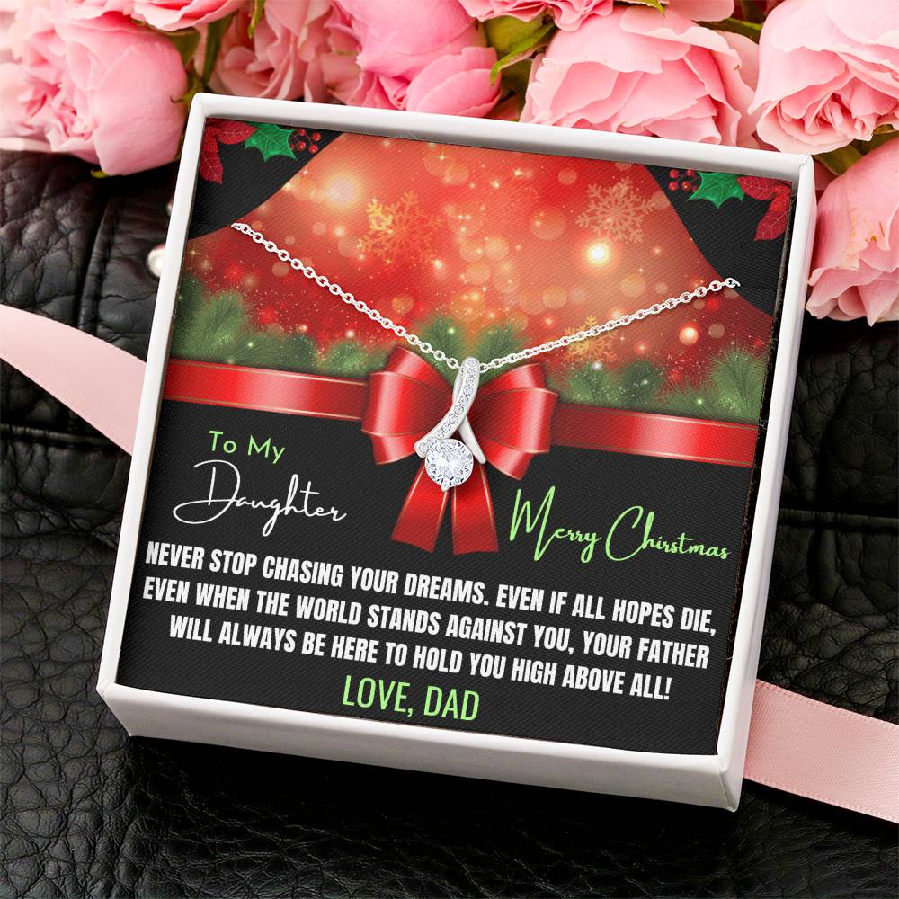 State Of The Art Christmas Necklace For From Dad To Daughter Alluring Beauty Necklace