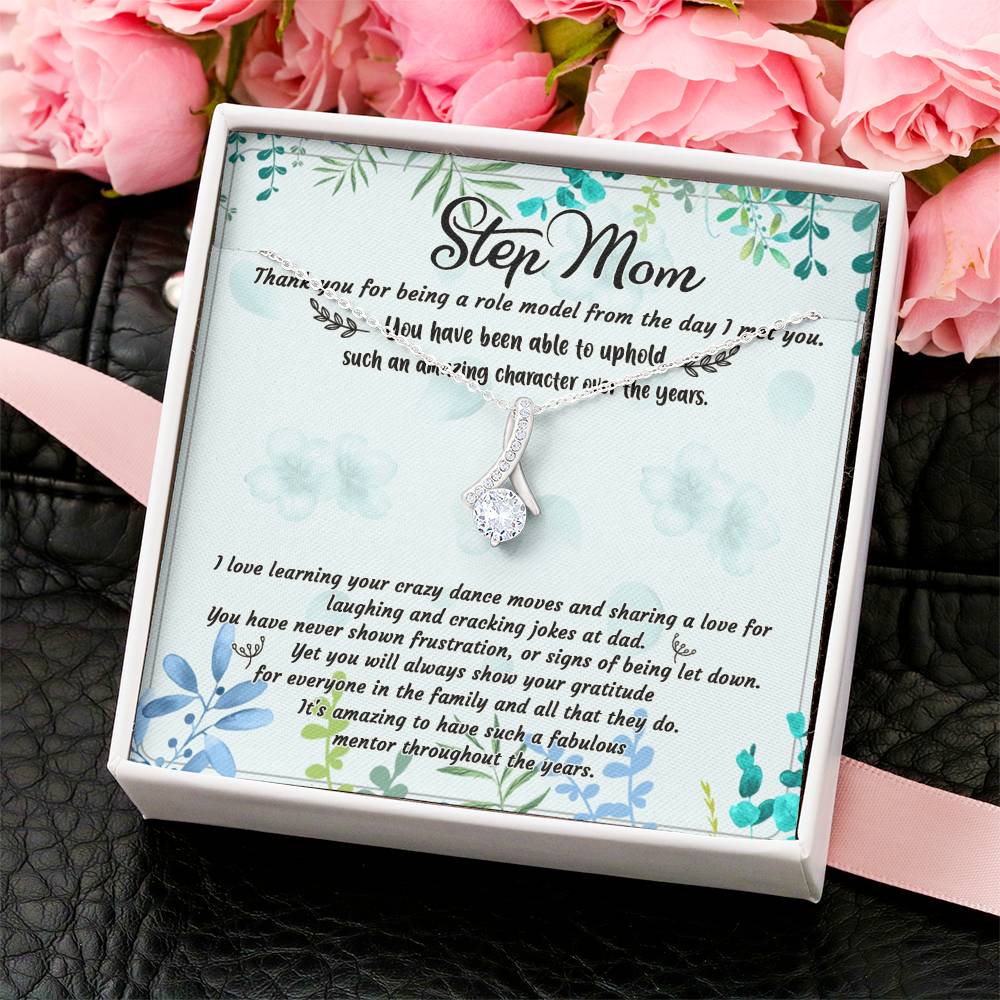 Step Mom Thank You For Being A Role D318 Alluring Beauty Necklace