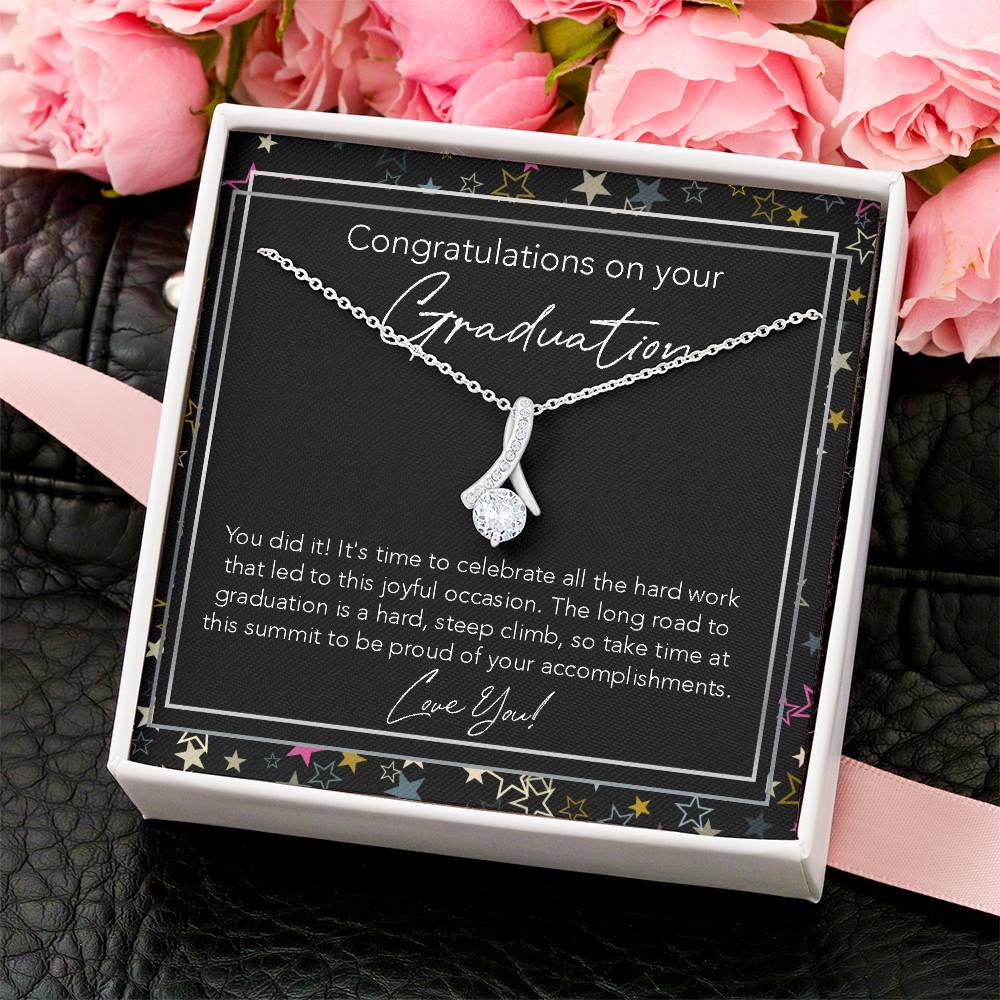 All About Beauty Necklace College Graduation Gift For Her Phd High School Graduation Gift For Best Friend Doctorate Alluring Beauty Necklace