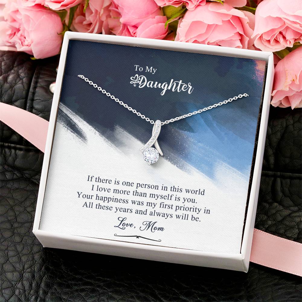 Mom To Daughter Alluring Beauty Necklace Gift -  Daughter Birthday Gift Daughter Jewelry Daughter Necklace Mom To Daughter 1 Alluring Beauty Necklace