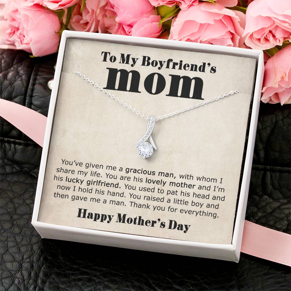 To My Boyfriend's Mom  Thank You  Alluring Necklace Alluring Beauty Necklace