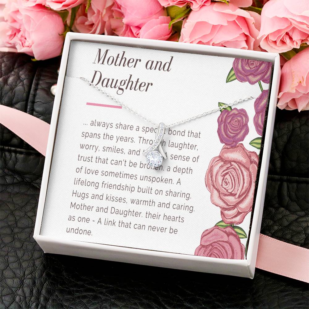 Mother & Daughter Necklace Mom Gift Mother Jewelry Daughter Gift Mothers Day Daughter Birthday Gift From Mom Alluring Beauty Necklace