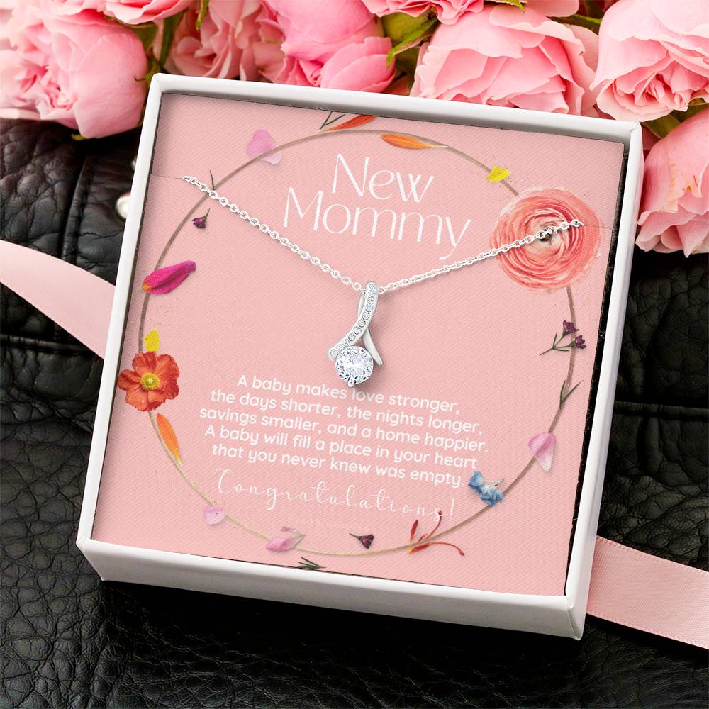Mom To Be Necklace New Mom Necklace First Time Mom Necklace Pregnancy Gift New Mom Gift New Mommy Gift New Mom Gift Jewelry Alluring Beauty Necklace