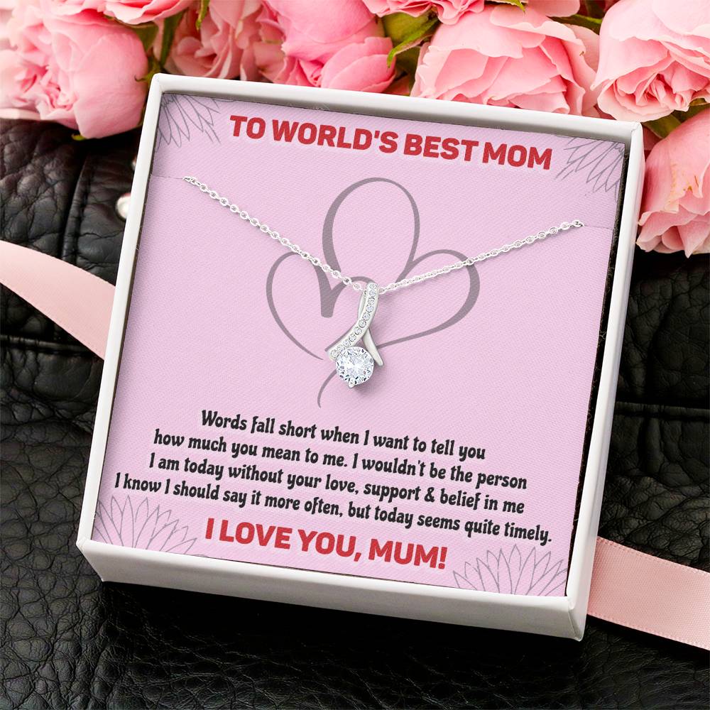 The World Best Mom -  Alluring Beauty Necklace Alluring Beauty Necklace
