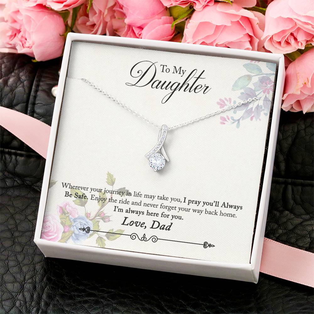 To My Daughter Alluring Beauty Necklace 4  Alluring Beauty Necklace