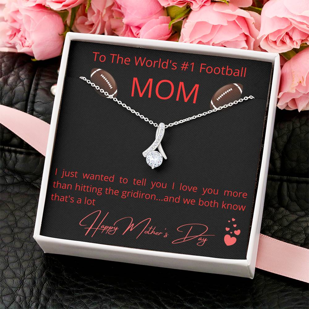 The World's #1 Football Mom Alluring Beauty Necklace