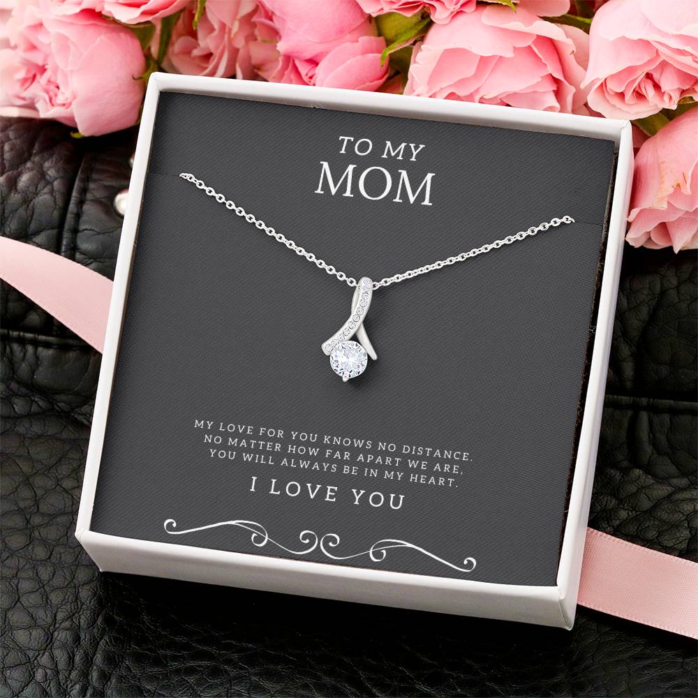 Selling Fast To My Mom 18K White Gold Finish Necklace Alluring Beauty Necklace