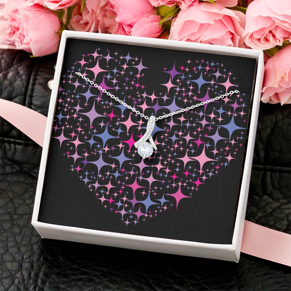 Pink Heart Alluring Beauty Necklace