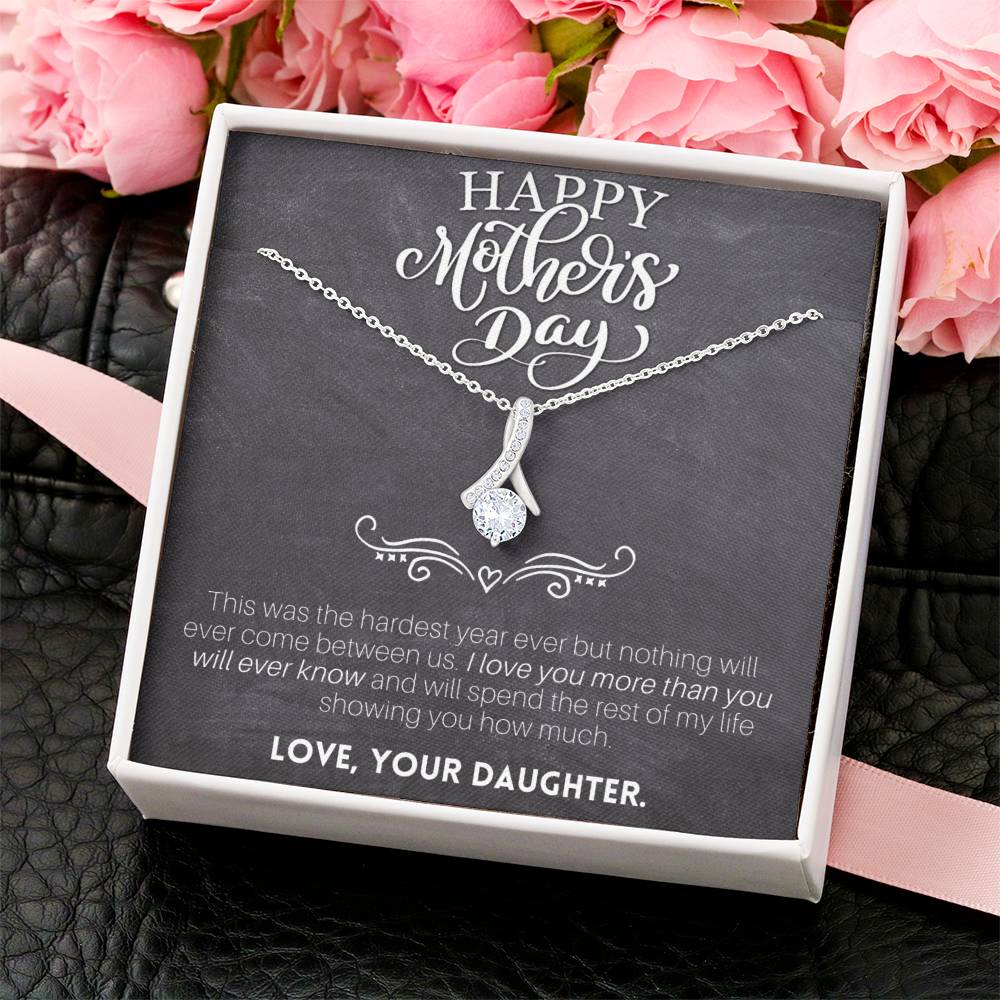 Sentimental Mother's Day Gift With Beautiful Message To Your Mother. Alluring Beauty Necklace