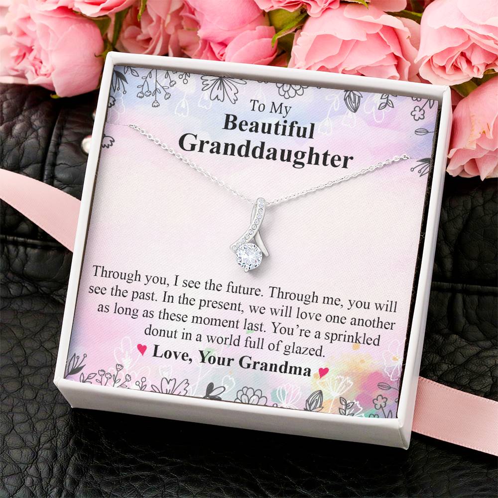 To My Beautiful Granddaughter 1 Alluring Beauty Necklace