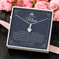 To My Badass Mom Necklace  Badass Mom Gift  Mother’S Day Gift  Birthday Gift  Gift From Daughter On Wedding Day 1 Alluring Beauty Necklace