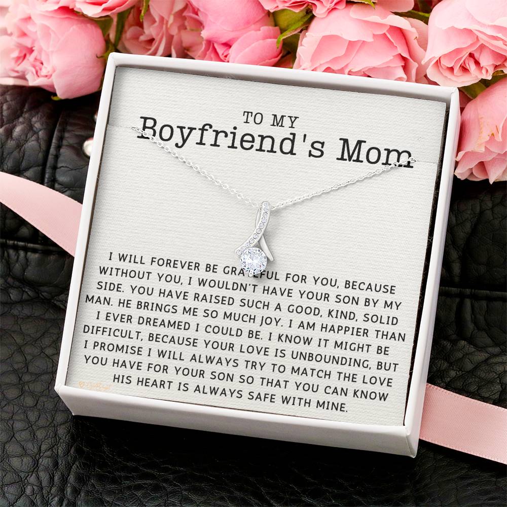 To My Boyfriend's Mom Forever Grateful Globright Alluring Beauty Necklace