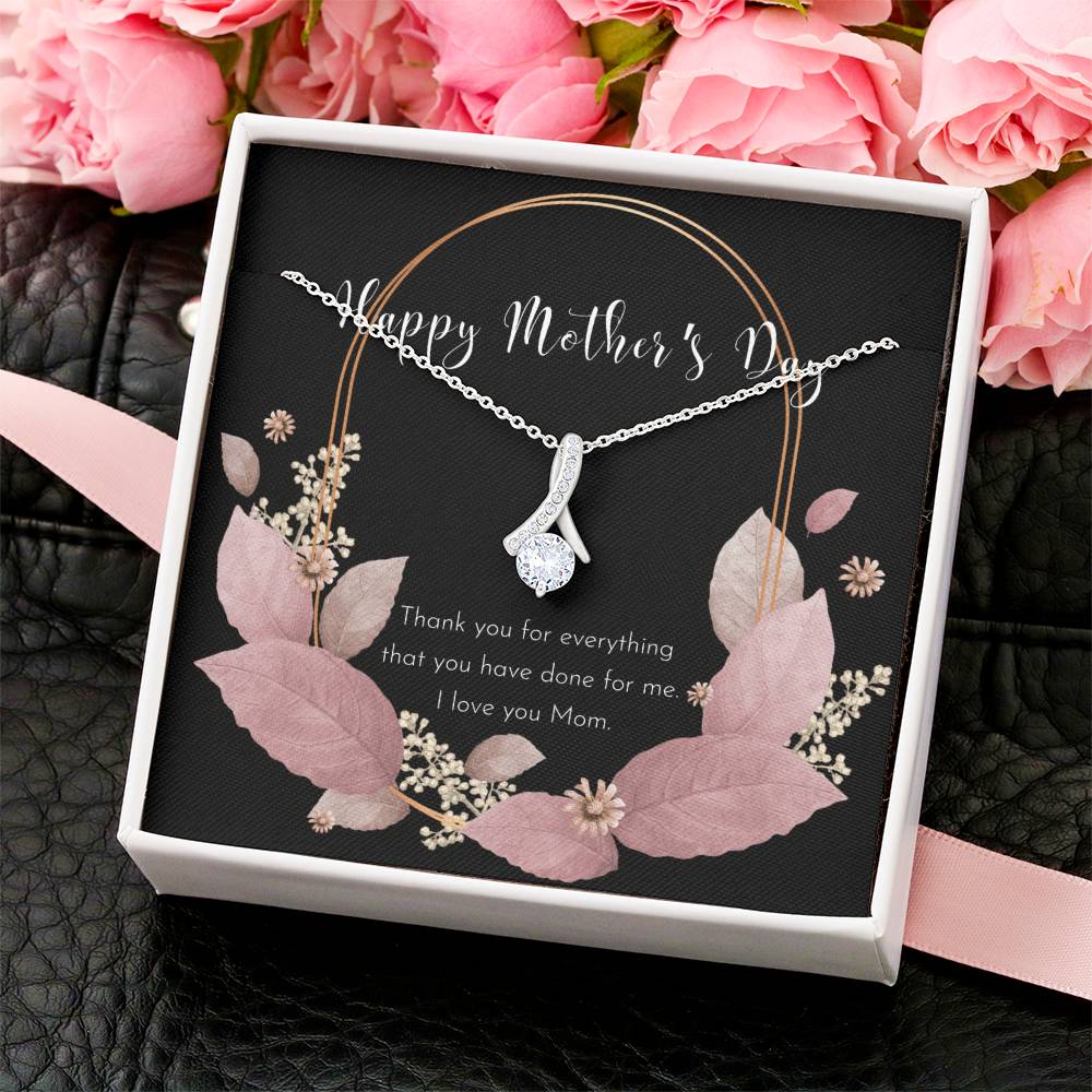 To My Badass Mom Necklace  Badass Mom Gift  Mother’S Day Gift  Birthday Gift  Gift From Daughter  Gift From Son Alluring Beauty Necklace