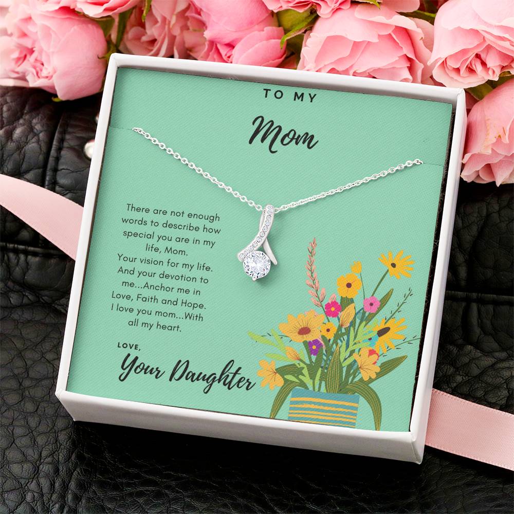 To Mom Thank You Necklace Alluring Beauty Necklace