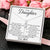 To My Daughter - I Love You To The Moon And Back - Necklace Alluring Beauty Necklace