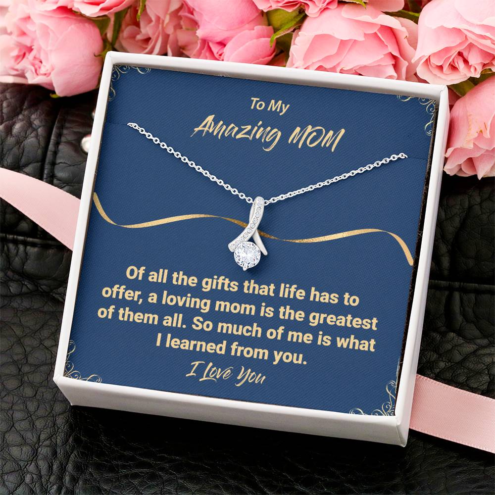 Mom Is The Greatest Gift Necklace Alluring Beauty Necklace