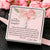 To My Beautiful Daughter - Ribbon Shaped Necklace Alluring Beauty Necklace