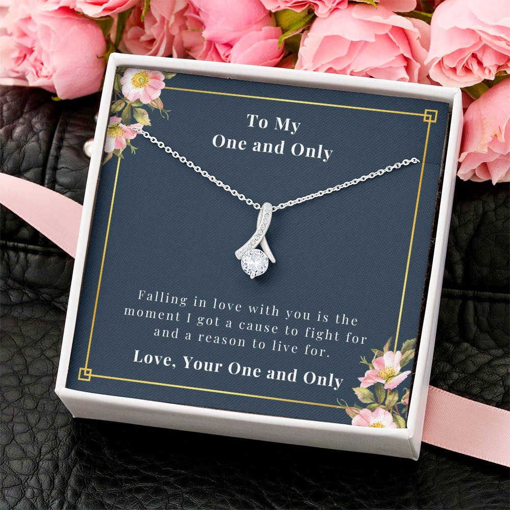 Ribbon Necklace - To My One And Only Alluring Beauty Necklace
